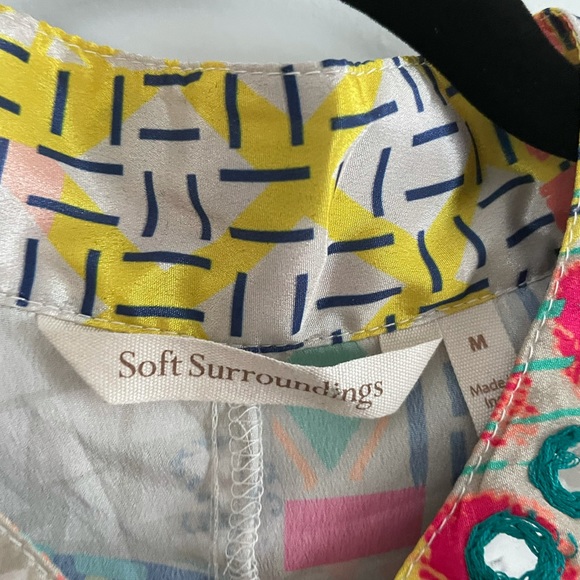 Soft Surroundings Summerfest Colorful Boho Ptchwork - Style Dress Size Medium B4 - Picture 8 of 8